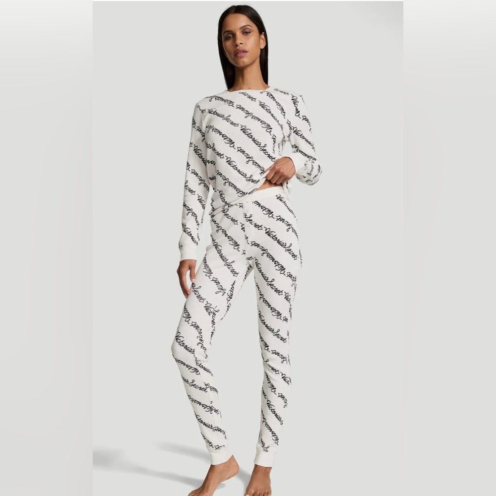 Victoria's Secret Black and White Pajama Set
